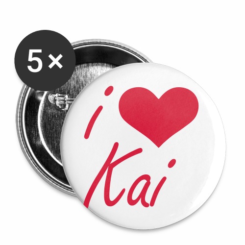 I love Kai - Buttons klein 25 mm (5er Pack)