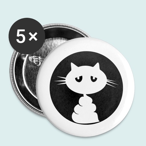 shittie cat - Buttons klein 25 mm (5-pack)