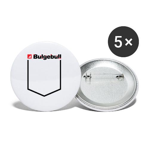 BULGEBULL-POCKET2 - Paquete de 5 chapas pequeñas (25 mm)
