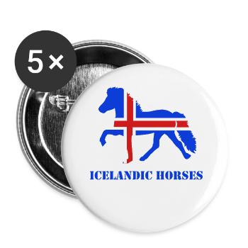 tölt flag - Buttons klein 25 mm (5er Pack) - Weiß - Vorne