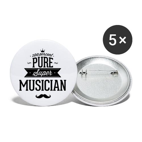100 Prozent super Musiker - Buttons klein 25 mm (5er Pack)