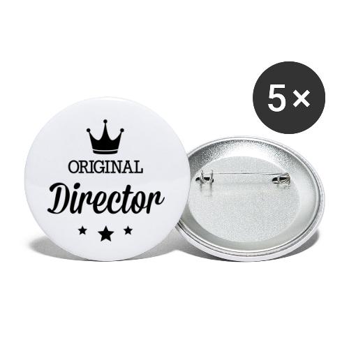 Original drei Sterne Deluxe Direktor - Buttons klein 25 mm (5er Pack)