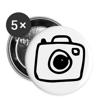 Kamera,photographisch,Bild,Ausrüstung,Studio,Linse - Buttons klein 25 mm (5er Pack) - Weiß - Vorne