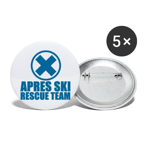 apres-ski rescue team - Buttons klein 25 mm (5-pack)