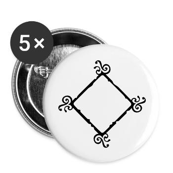 frame_vec_1 en - Buttons small 1''/25 mm (5-pack) - white - Front