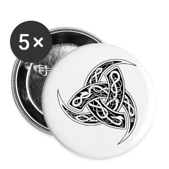 Odins Horn - Buttons klein 25 mm (5er Pack) - Weiß - Vorne