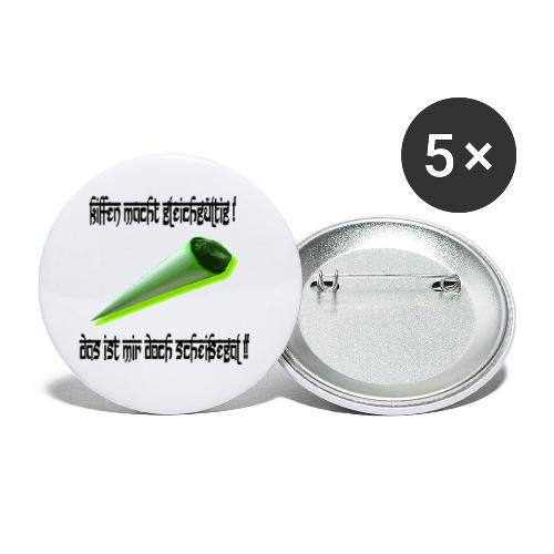 scheissegal - Buttons klein 25 mm (5er Pack)