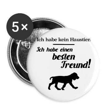Animaux de compagnie meilleurs propriétaires de - Lot de 5 petits badges (25 mm) - blanc - Devant