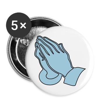 Christentum Collection - Buttons klein 25 mm (5er Pack) - Weiß - Vorne