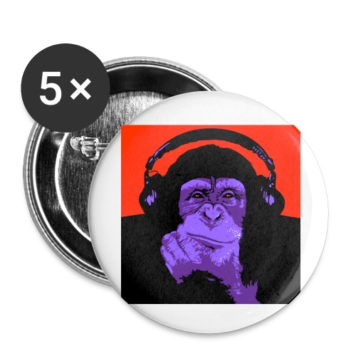 project dj monkey - Buttons klein 25 mm (5-pack)