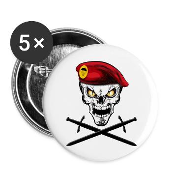 Parachutist -02 - Lot de 5 petits badges (25 mm) - blanc - Devant