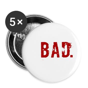 "Swooping ist Bad" Design- - Buttons klein 25 mm (5er Pack) - Weiß - Vorne