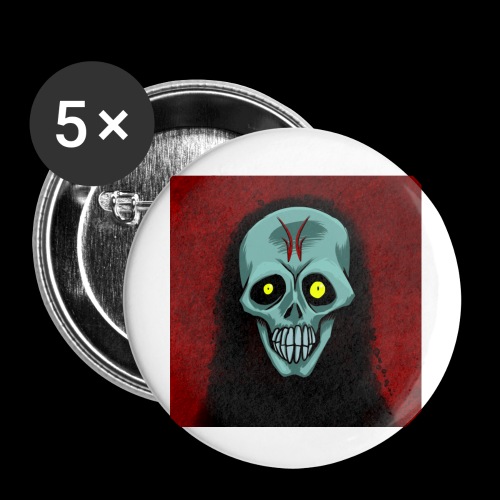 Ghost skull - Buttons small 1''/25 mm (5-pack)