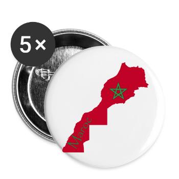 Morocco 2 - Buttons small 1''/25 mm (5-pack) - white - Front