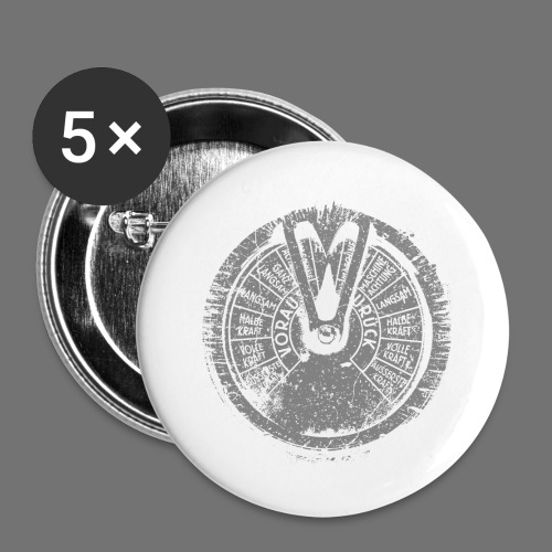 Maschinentelegraph (grå oldstyle) - Buttons/Badges lille, 25 mm (5-pack)