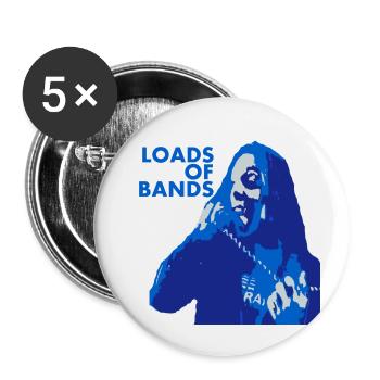 Jede Menge Bands - Colin Grigson - Bad News - Buttons klein 25 mm (5er Pack) - Weiß - Vorne