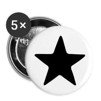 estrella - Buttons klein 25 mm (5er Pack) - Weiß - Vorne