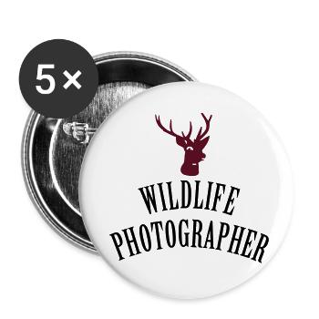 Wildlife Photographer (Deer, 2c) - Buttons klein 25 mm (5er Pack) - Weiß - Vorne