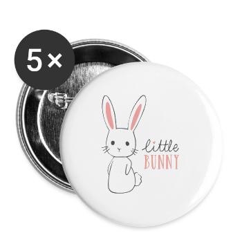Design - Buttons small 1''/25 mm (5-pack) - white - Front