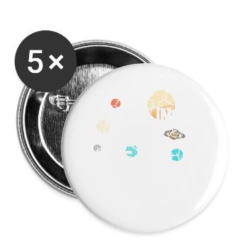 Chemise de citation de Nerd Shaldon - cadeau de Nerdig - Lot de 5 petits badges (25 mm) - blanc - Devant