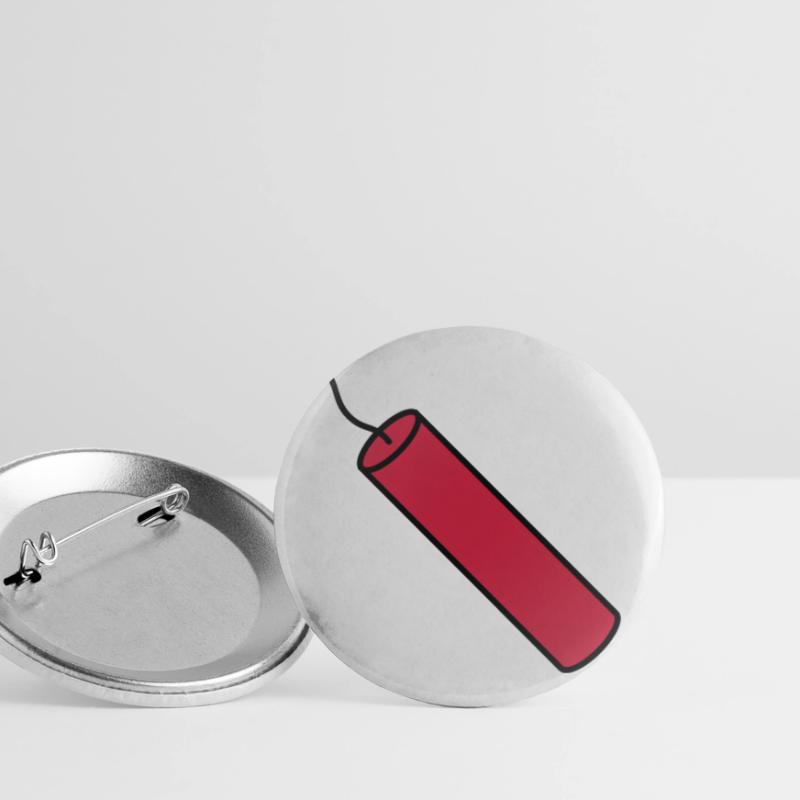 stop rod tnt dynamite explode explosion Buttons small 1''/25 mm (5-pack)