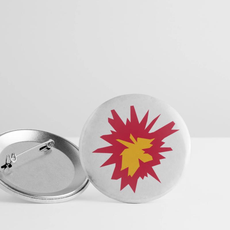 fire flame hot tnt dynamite explode explosi Buttons small 1''/25 mm (5-pack)