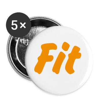 Fit - Buttons small 1''/25 mm (5-pack) - white - Front