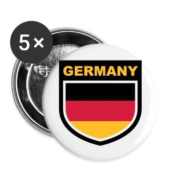 germany_emblem - Lot de 5 petits badges (25 mm) - blanc - Devant