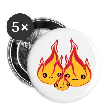 baby child young family 2 friends team couple love - Buttons small 1''/25 mm (5-pack) - white - Front