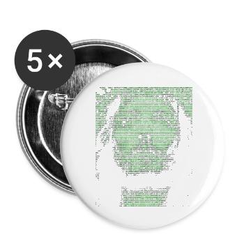 Digital Jesus - Buttons small 1''/25 mm (5-pack) - white - Front