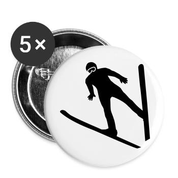 Skydiver - Buttons small 1''/25 mm (5-pack) - white - Front
