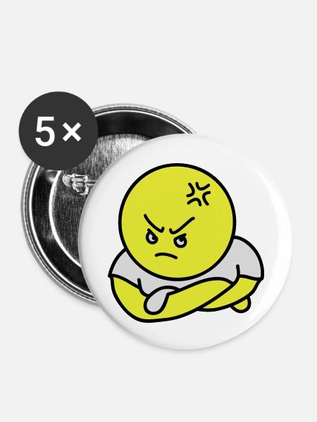 Offended Toon - Buttons klein 25 mm (5er Pack) - Weiß