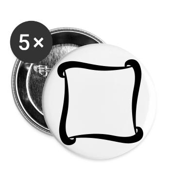 Frame - Buttons small 1''/25 mm (5-pack) - white - Front