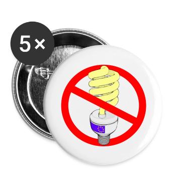 energy saving lamp - Buttons small 1''/25 mm (5-pack) - white - Front