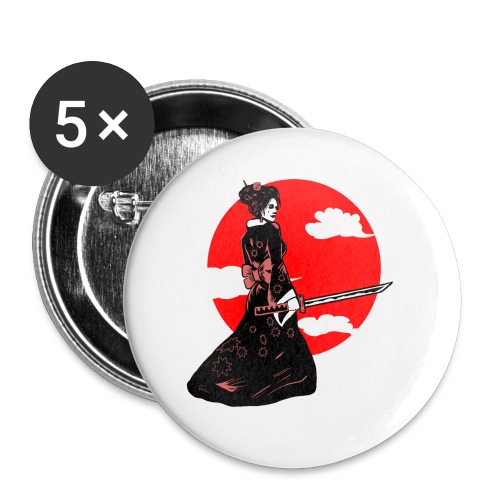 geisha tshirt - Buttons klein 25 mm (5-pack)