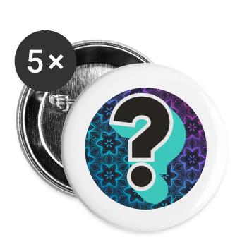 Überprüfungstag 2020 - Buttons klein 25 mm (5er Pack) - Weiß - Vorne