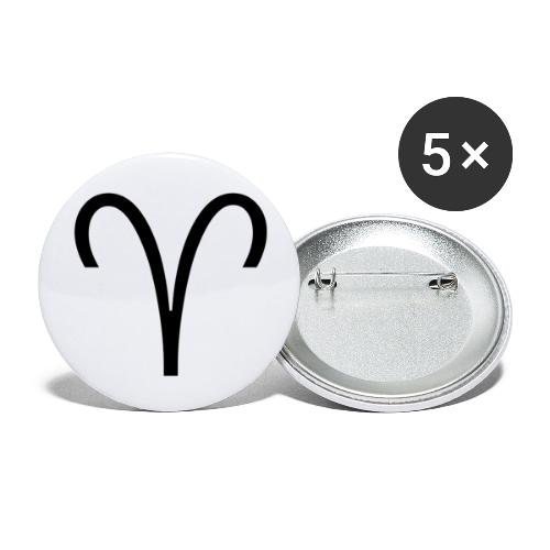 Widder - Buttons klein 25 mm (5er Pack)