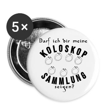 Doctor internist colonoscope collection sayings gift - Buttons small 1''/25 mm (5-pack) - white - Front