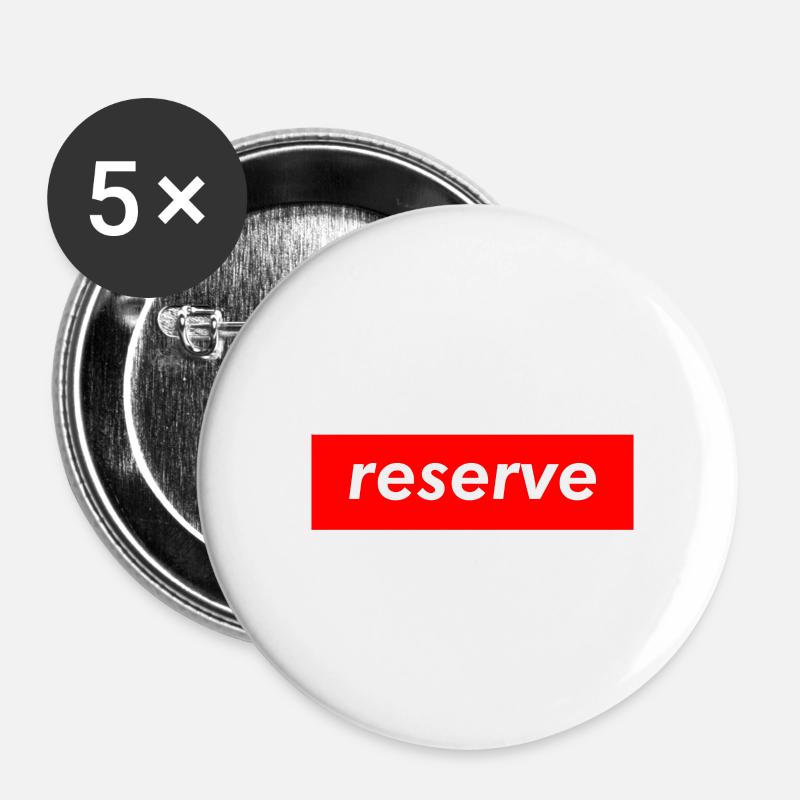 reserve - Buttons small 1''/25 mm (5-pack) - white