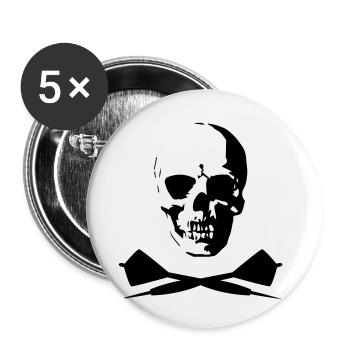 Dart - Buttons klein 25 mm (5er Pack) - Weiß - Vorne