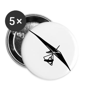 drachenflieger - Buttons klein 25 mm (5er Pack) - Weiß - Vorne