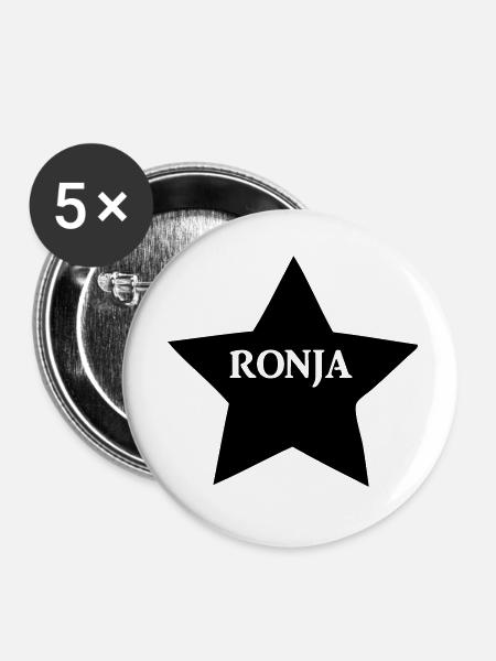 ronja - Buttons klein 25 mm (5er Pack) - Weiß