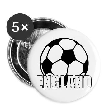 England - Buttons klein 25 mm (5er Pack) - Weiß - Vorne