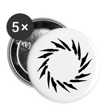 Spiral frame - Buttons small 1''/25 mm (5-pack) - white - Front