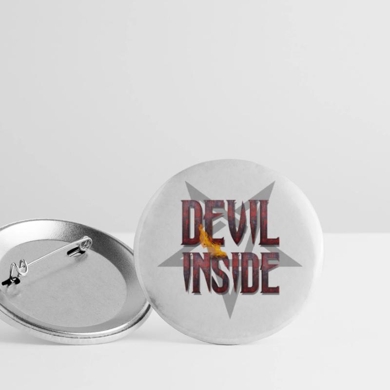 DEVIL INSIDE - Satan / Horror / Devil Lot de 5 petits badges (25 mm)