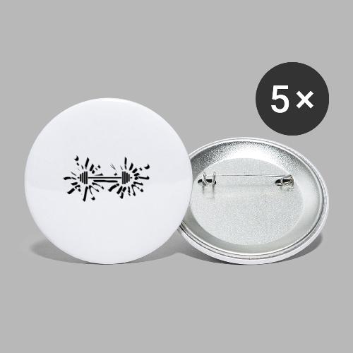 Hantel Splash - Buttons klein 25 mm (5er Pack)