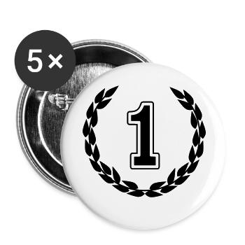 price - Buttons small 1''/25 mm (5-pack) - white - Front