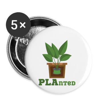 3D Printing PLAnted Funny 3D Print Filament - Buttons small 1''/25 mm (5-pack) - white - Front