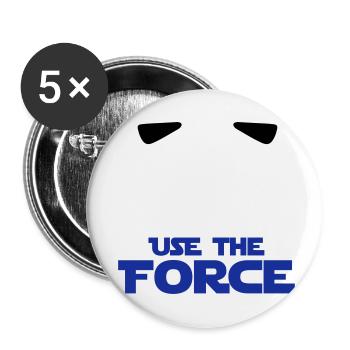 STAR WARS - USE LA FORCE - Lot de 5 petits badges (25 mm) - blanc - Devant