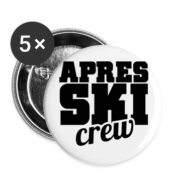 apres ski - Buttons small 1''/25 mm (5-pack) - white - Front